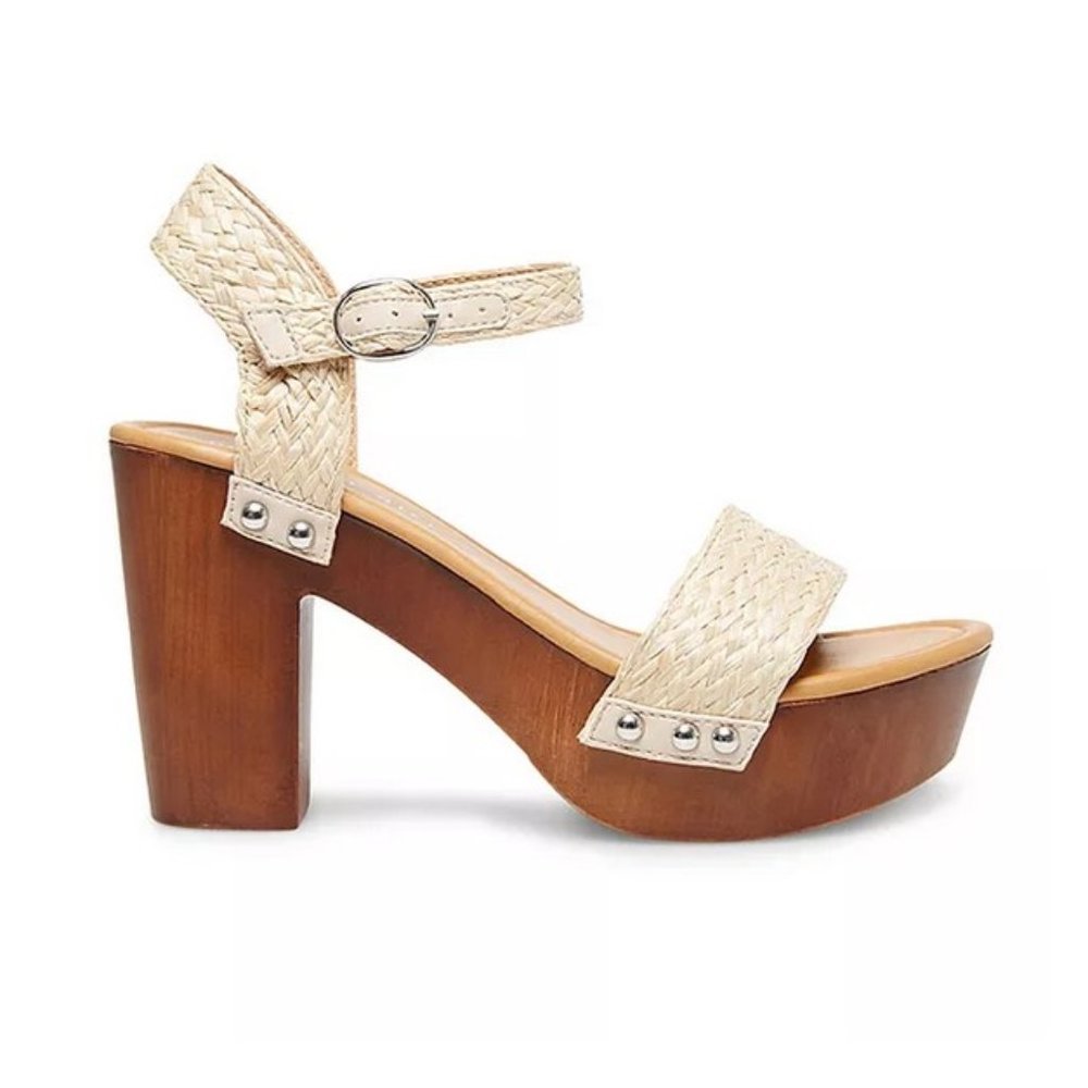 Madden Girl Lifft Raffia Platform Sandals Sz 9 NIB